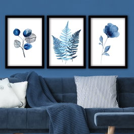 Wallity Cuadro Decorativo Enmarcado Multicolor (3 piezas)